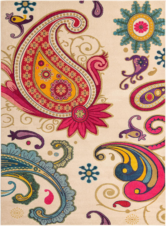 Marrakesh Elegance Collection Area Rug -  Beni Rectangle Cream Main