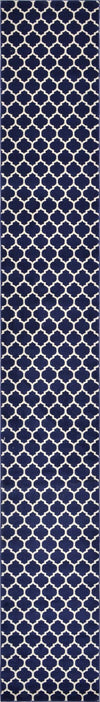 Lattice Gardens Collection Area Rug -  Bloomfield (Navy Blue) Runner Navy Blue  lifestyle 12