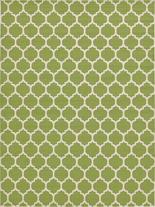 Lattice Gardens Collection Area Rug -  Bloomfield (Light Green) Rectangle Light Green  lifestyle 2