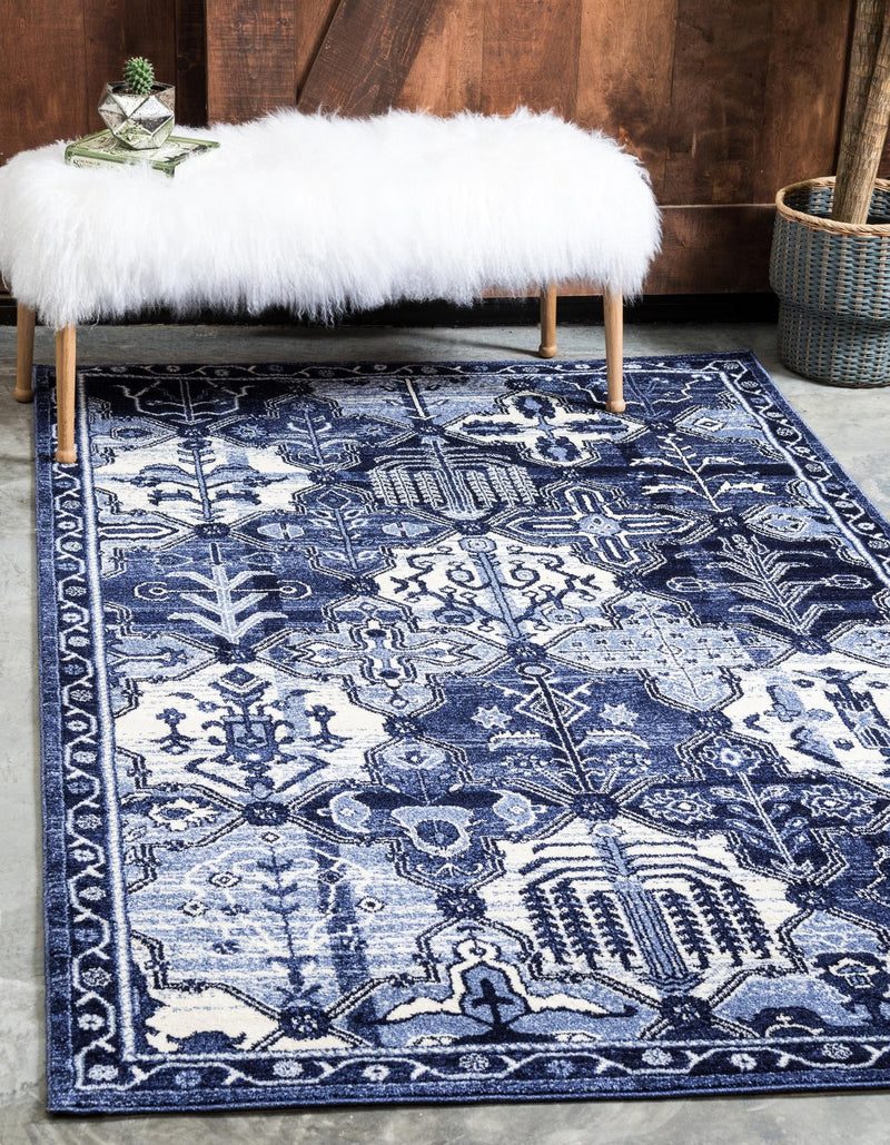 Horizon Collection Area Rug - Dawn Rectangle Blue  lifestyle 4