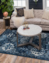 Horizon Collection Area Rug - Dawn Rectangle Blue  lifestyle 9