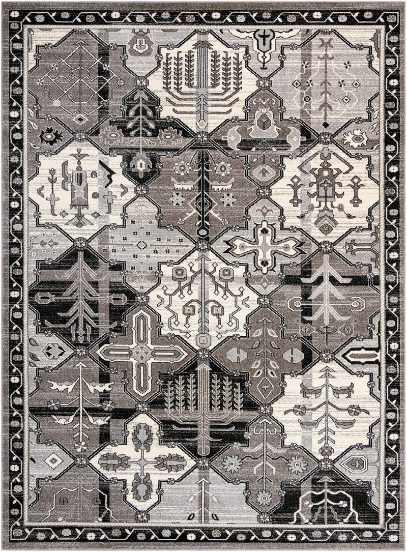 Horizon Collection Area Rug - Dawn Rectangle Gray  lifestyle 3