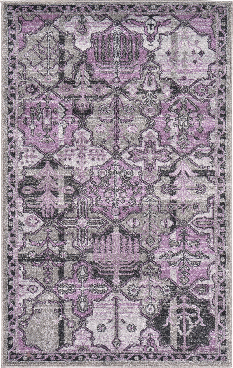 Horizon Collection Area Rug - Dawn Rectangle Purple  lifestyle 6