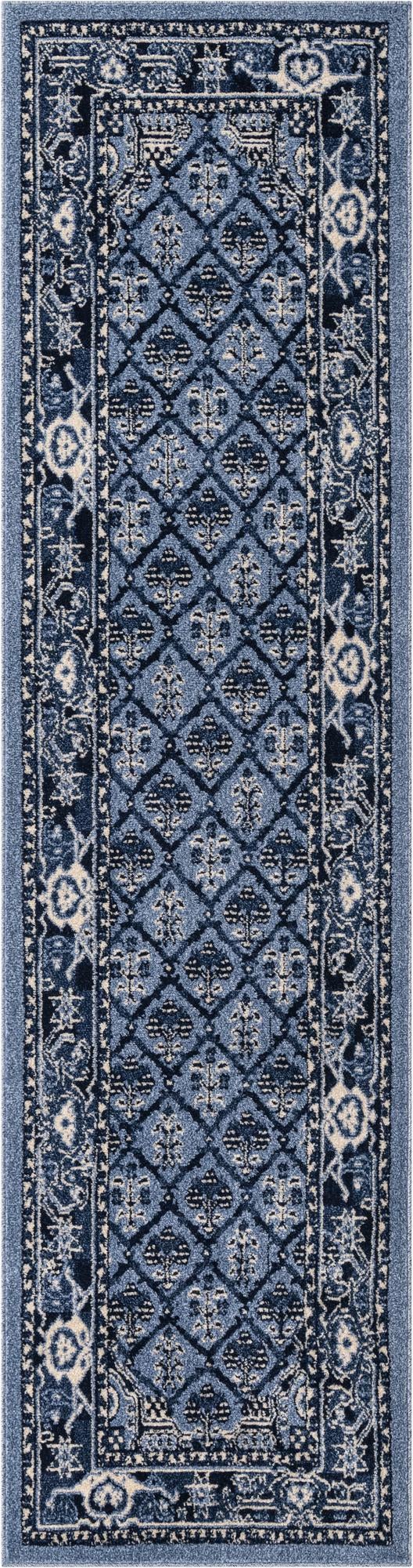 Horizon Collection Area Rug -  Aurora Runner Blue  lifestyle 22