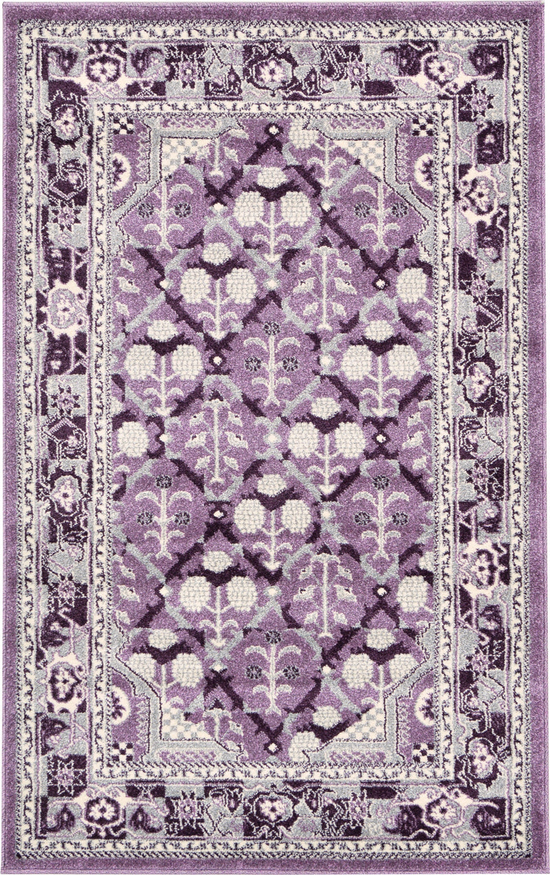 Horizon Collection Area Rug -  Aurora Rectangle Purple  lifestyle 4