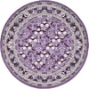Horizon Collection Area Rug -  Aurora Round Purple  lifestyle 65
