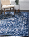 Horizon Collection Area Rug -  Zenith Rectangle Blue  lifestyle 4