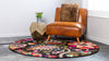 Marrakesh Elegance Collection Area Rug - Medina Round Brown  lifestyle 18