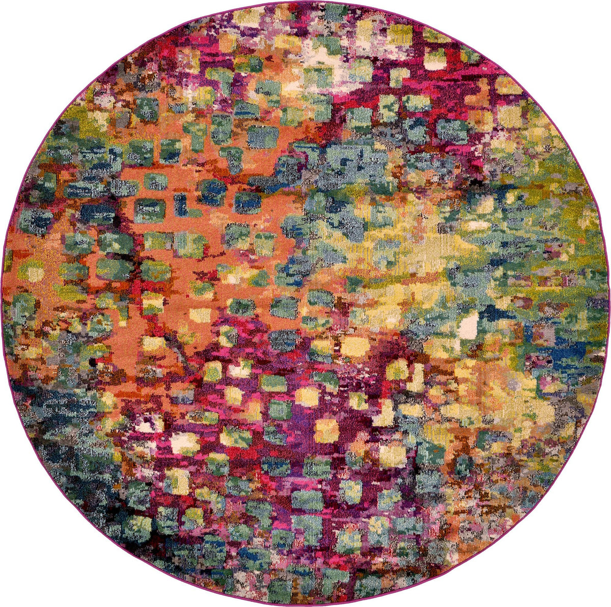 Sevilla Splendor Collection Area Rug -  Andalusia Round Multi  lifestyle 23