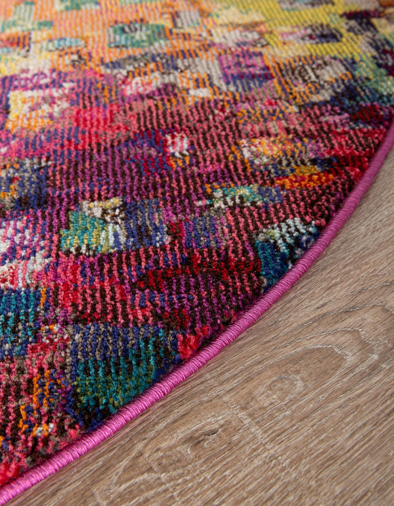 Sevilla Splendor Collection Area Rug -  Andalusia Round Multi  lifestyle 34