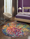 Sevilla Splendor Collection Area Rug -  Andalusia Round Multi  lifestyle 52
