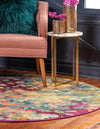 Sevilla Splendor Collection Area Rug -  Andalusia Round Multi  lifestyle 55