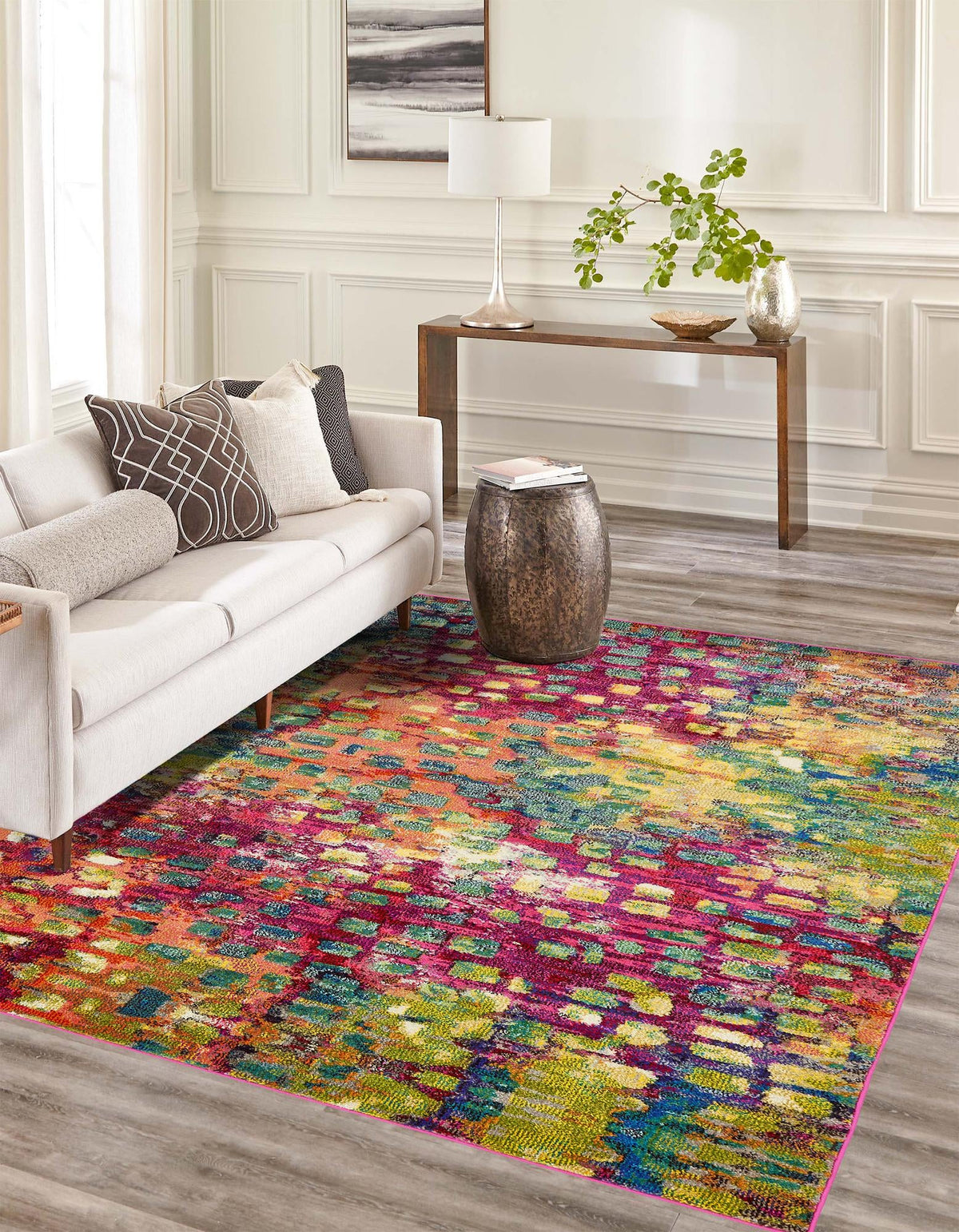 Sevilla Splendor Collection Area Rug - Alcazar Rectangular Multi  lifestyle 84