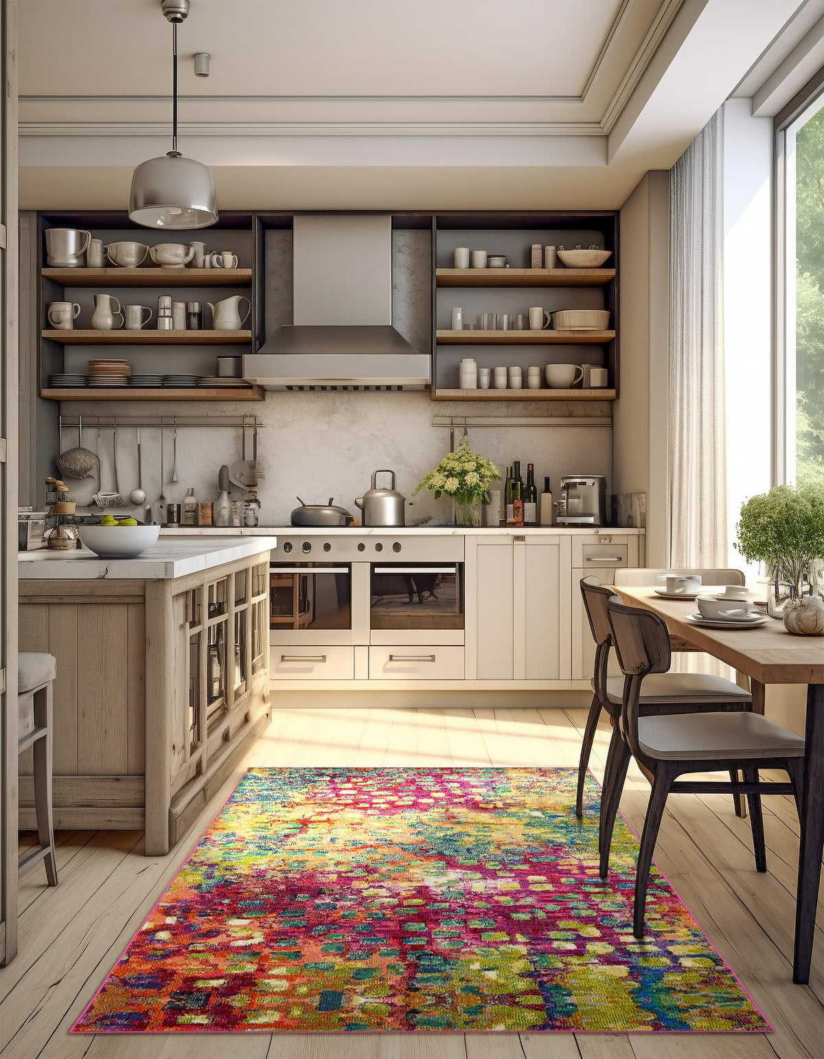 Sevilla Splendor Collection Area Rug - Alcazar Rectangular Multi  lifestyle 99