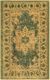 Chateau Elegance Collection Area Rug -  Tuileries Rectangle Green  lifestyle 5