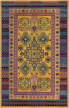 Chateau Elegance Collection Area Rug -  Trianon Rectangular Gold  lifestyle 14