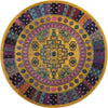 Chateau Elegance Collection Area Rug -  Trianon Round Gold  lifestyle 15