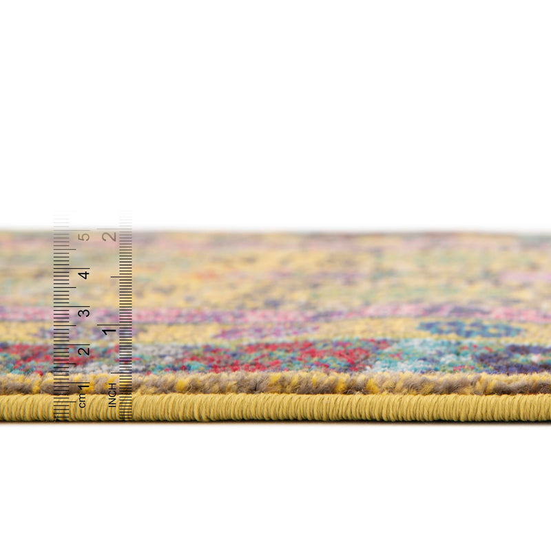 Chateau Elegance Collection Area Rug -  Trianon Rectangular Gold  lifestyle 23