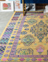 Chateau Elegance Collection Area Rug -  Trianon Rectangular Gold  lifestyle 31