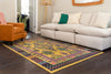 Chateau Elegance Collection Area Rug -  Trianon Rectangular Gold  lifestyle 32