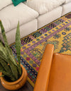 Chateau Elegance Collection Area Rug -  Trianon Rectangular Gold  lifestyle 33