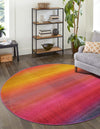 Marrakesh Elegance Collection Area Rug -  Azrou Round Multi  lifestyle 26