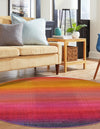 Marrakesh Elegance Collection Area Rug -  Azrou Round Multi  lifestyle 34