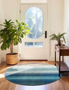 Marrakesh Elegance Collection Area Rug -  Agadir Round Blue  lifestyle 43