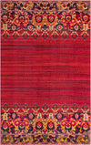 Chateau Elegance Collection Area Rug -  Fontainebleau Rectangular Red  lifestyle 11