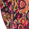 Chateau Elegance Collection Area Rug -  Fontainebleau Round Red  lifestyle 34