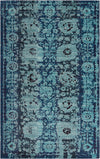 Chateau Elegance Collection Area Rug -  Louvre Rectangular Blue  lifestyle 31