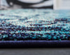 Chateau Elegance Collection Area Rug -  Louvre Round Blue  lifestyle 57