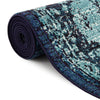 Chateau Elegance Collection Area Rug -  Louvre Rectangle Blue  lifestyle 23