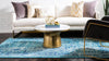 Chateau Elegance Collection Area Rug -  Louvre Rectangle Light Blue  lifestyle 9