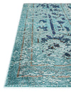 Chateau Elegance Collection Area Rug -  Louvre Rectangle Light Blue  lifestyle 17