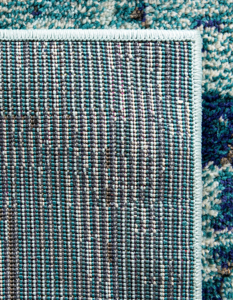 Chateau Elegance Collection Area Rug -  Louvre Rectangle Light Blue  lifestyle 20
