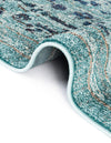 Chateau Elegance Collection Area Rug -  Louvre Rectangle Light Blue  lifestyle 22