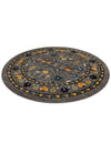 Chateau Elegance Collection Area Rug -  Luxembourg Round Gray  lifestyle 27
