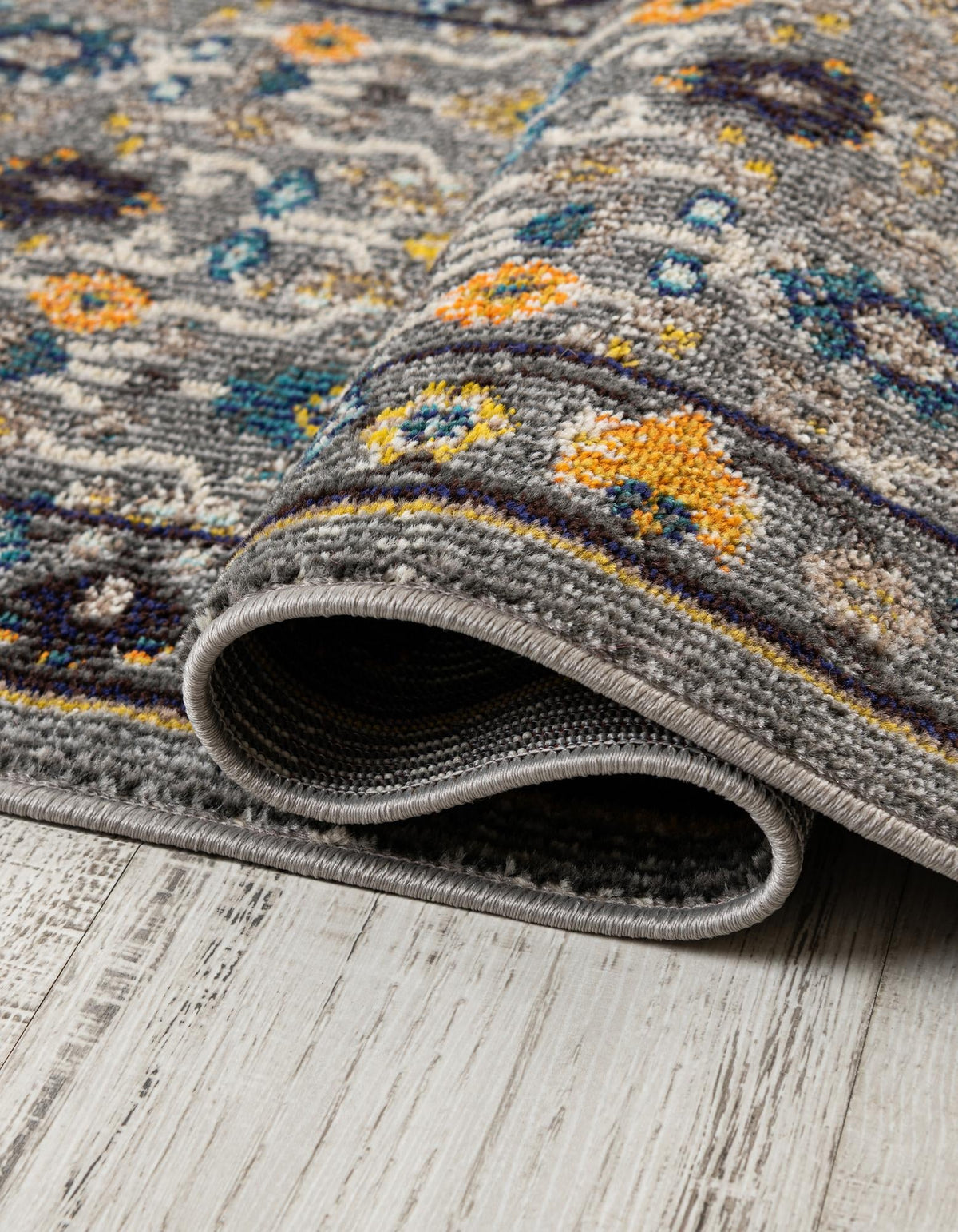 Chateau Elegance Collection Area Rug -  Luxembourg Rectangle Gray  lifestyle 21