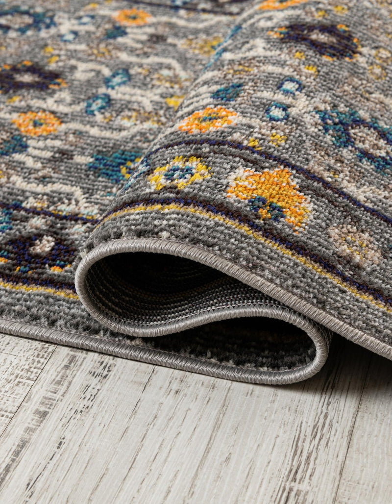 Chateau Elegance Collection Area Rug -  Luxembourg Rectangle Gray  lifestyle 21