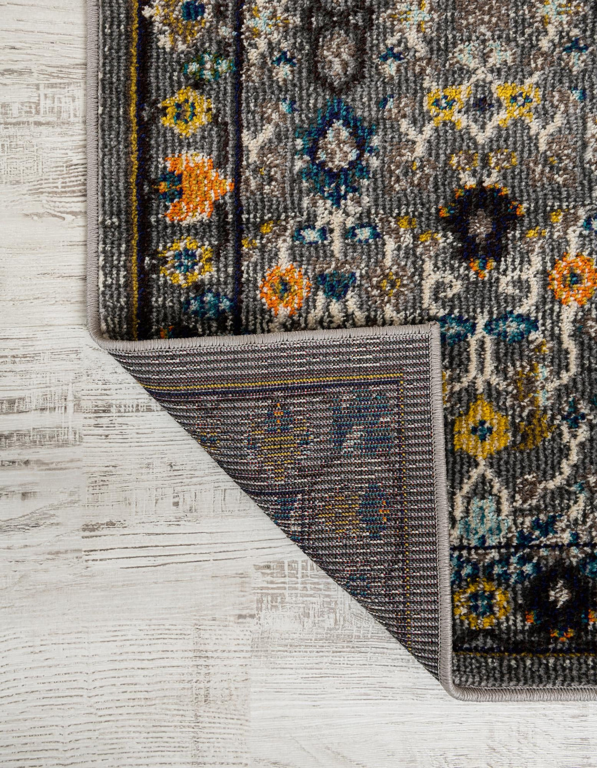 Chateau Elegance Collection Area Rug -  Luxembourg Rectangle Gray  lifestyle 4