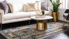 Chateau Elegance Collection Area Rug -  Luxembourg Rectangular Gray  lifestyle 23