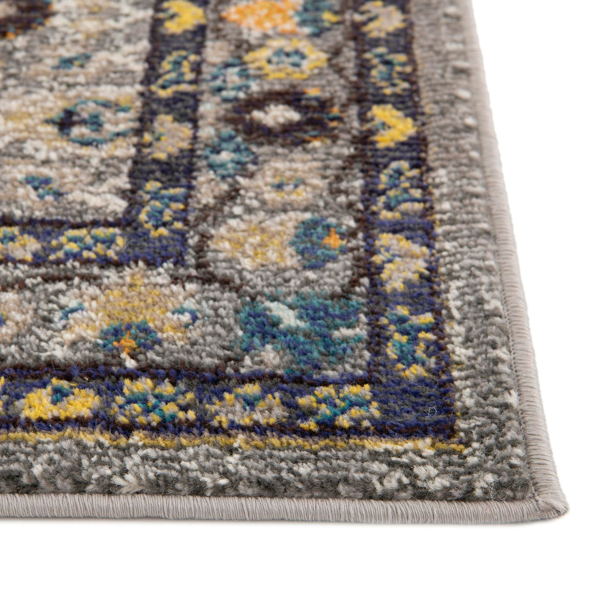 Chateau Elegance Collection Area Rug -  Luxembourg Rectangle Gray  lifestyle 7