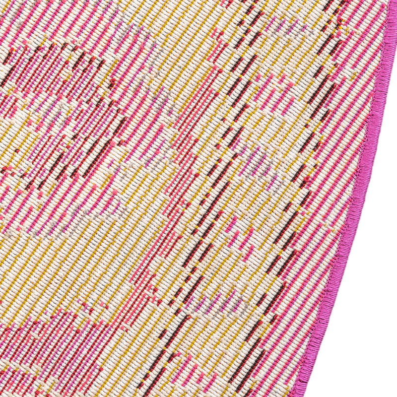 Chateau Elegance Collection Area Rug -  Tuileries Round Pink  lifestyle 92