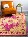 Chateau Elegance Collection Area Rug -  Tuileries Rectangle Pink  lifestyle 5