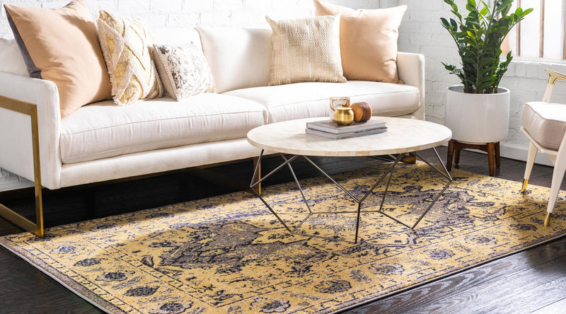 Chateau Elegance Collection Area Rug -  Tuileries Rectangle Gray  lifestyle 11