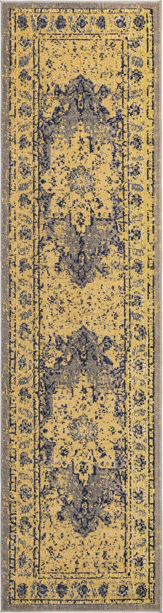 Chateau Elegance Collection Area Rug -  Tuileries Runner Gray  lifestyle 44
