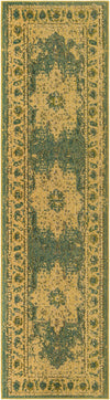 Chateau Elegance Collection Area Rug -  Tuileries Runner Green  lifestyle 46