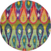 Marrakesh Elegance Collection Area Rug -  Zagora Round Multi  lifestyle 12