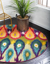 Marrakesh Elegance Collection Area Rug -  Zagora Round Multi  lifestyle 15